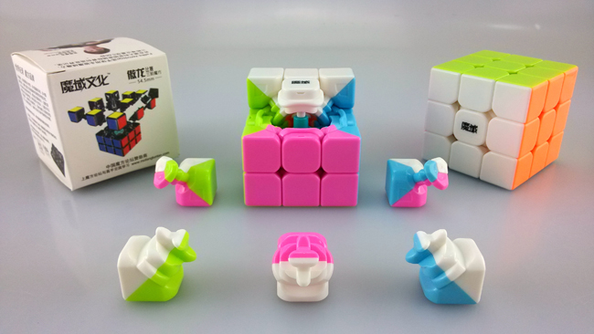 MoYu Mini AoLong Stickerless Magic Cube 54.5mm Pink Version